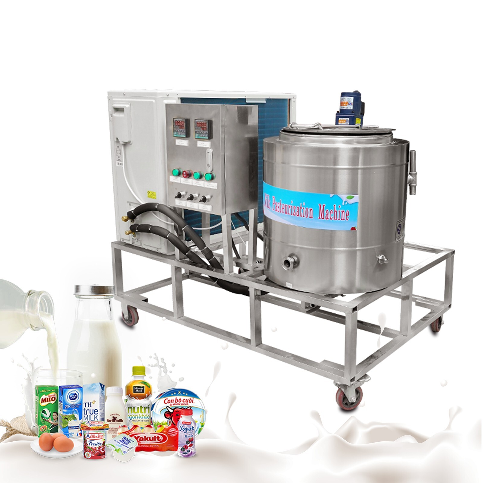 Kolice 50L Commercial Pasteurization Machine with Cooling for Milk Ice Cream Mix