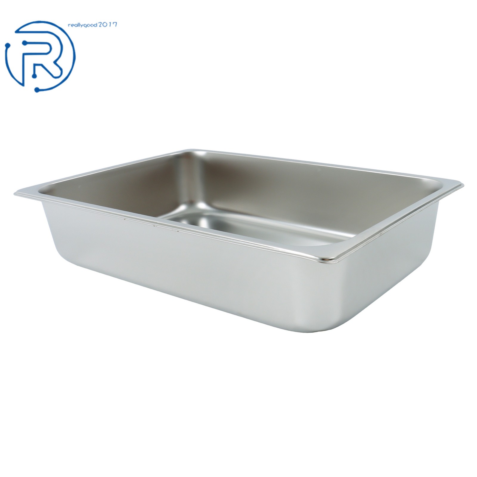4Pcs Hotel Pans Full Size 4″ Deep With Lids Stainless Steel Non-Stick Coating