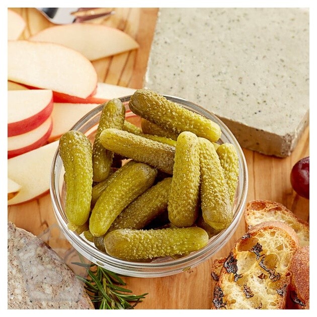 Eiffel Tower 11 lb. Can Whole Cornichon Gherkins (4 lb. 13.9 oz. Dr. Wt.) – 6/Ca
