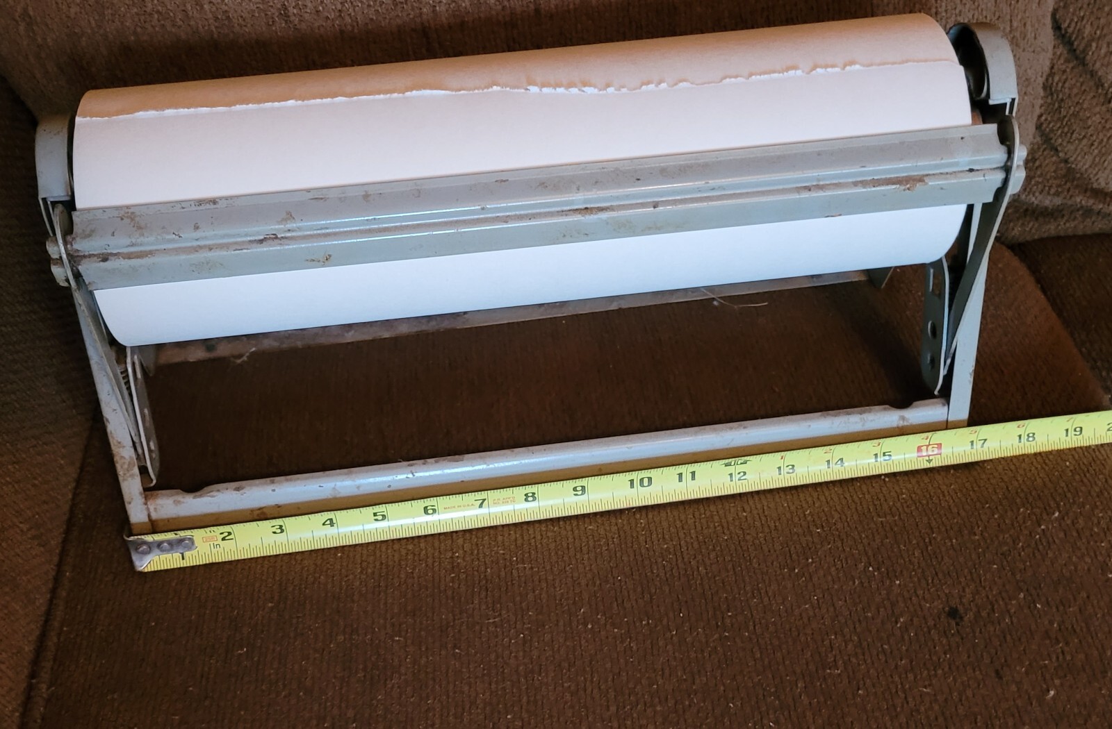 Paper Cutter Sturdy Steel Powder Coated Finish Compact Packaging Materials 15″