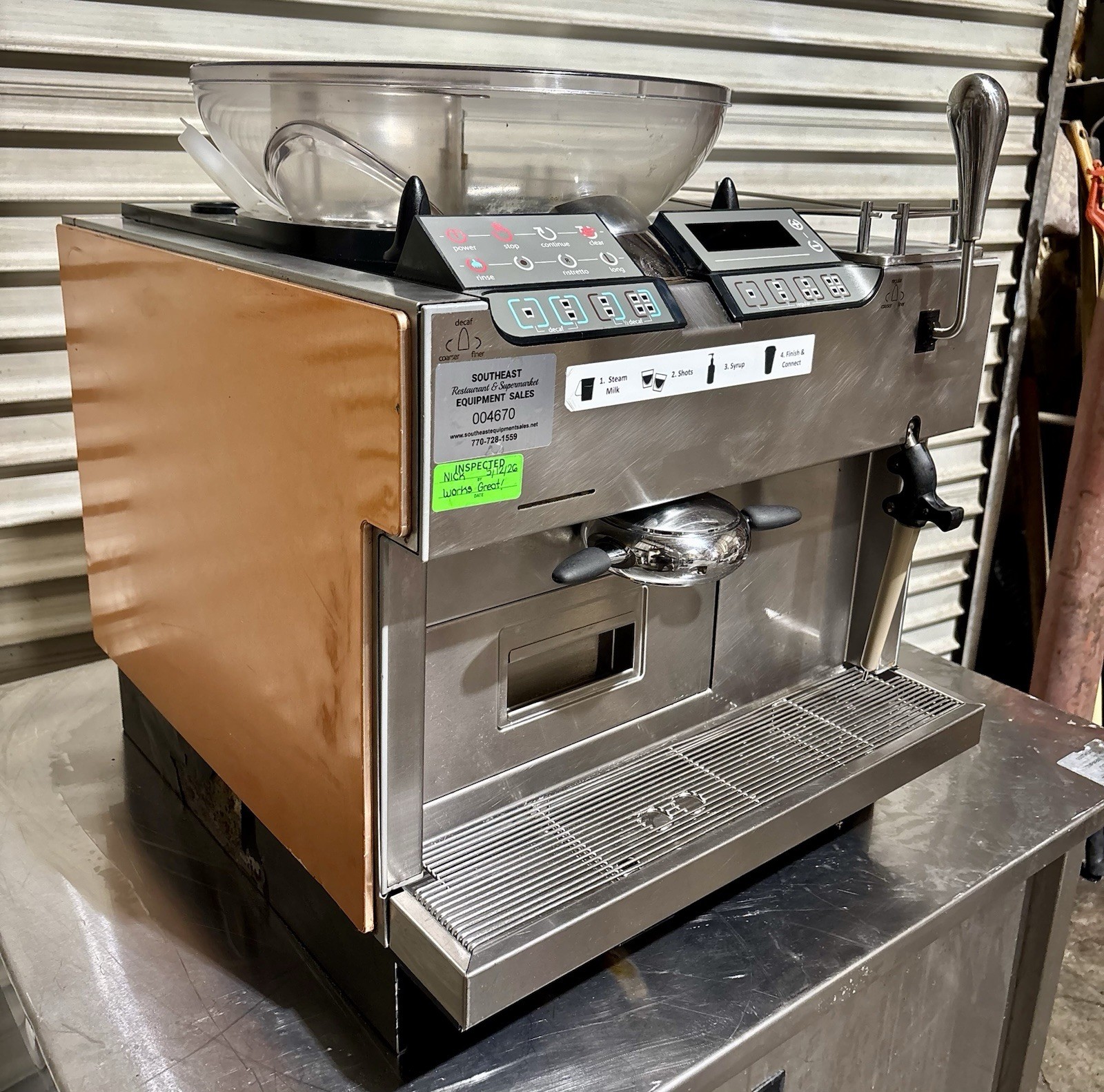 Thermoplan Mastrena CS2 High Volume Super Automatic Espresso with Grinder & Pump