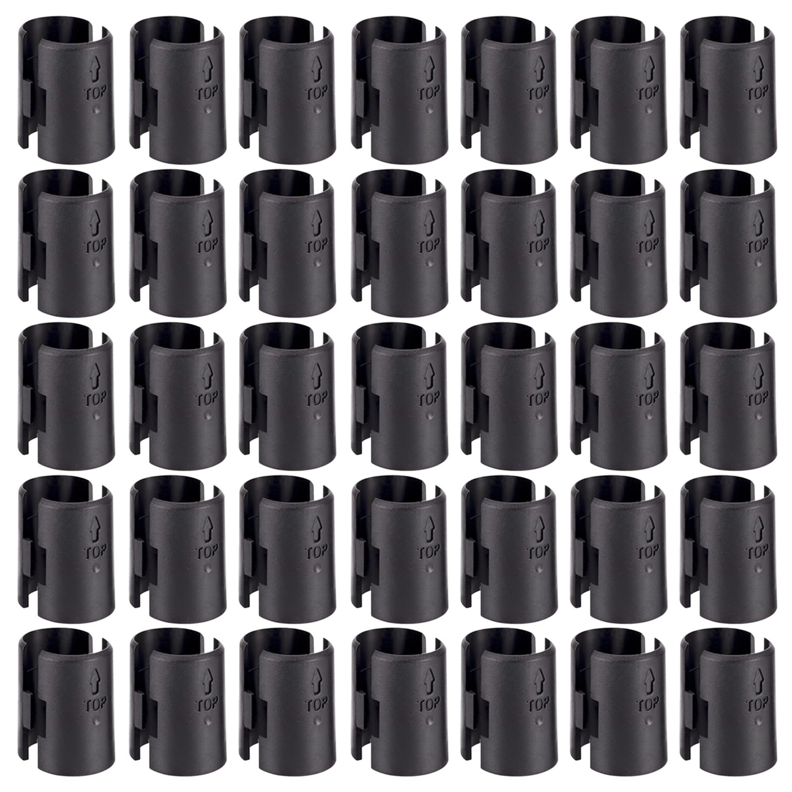 Wire Shelf Clips Shelving Split Sleeves Lock Metal Rack Fits 1″ Post 54-Pack