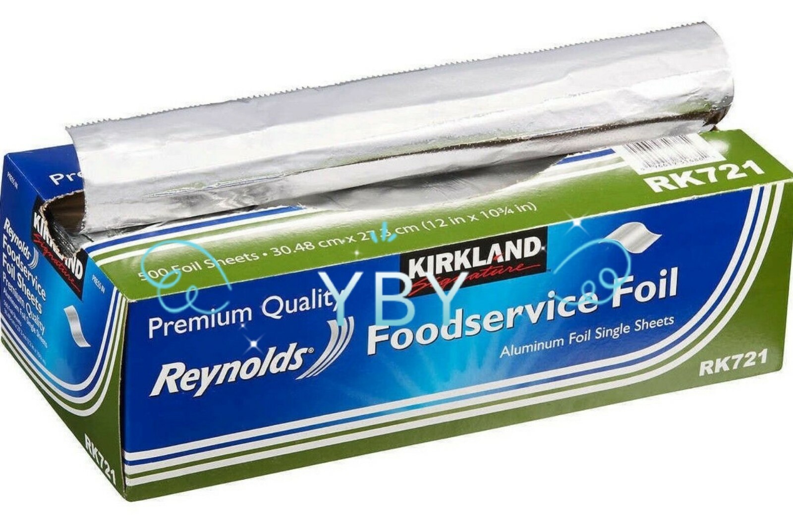 2X Kirkland Reynolds Foodservice Aluminum Foil 12×10.75 Single,Total 1000 Sheets