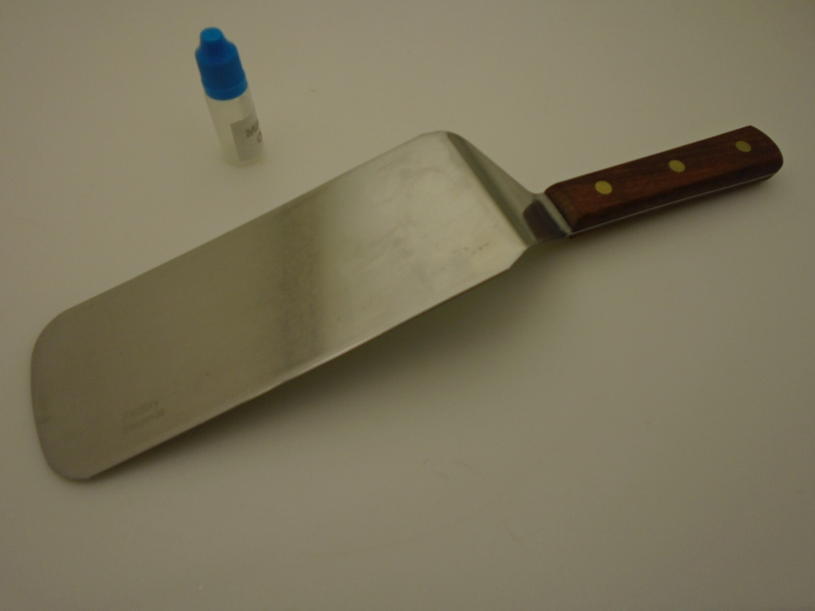 KeatingUSA Wood Handle 8X3 Hi Carbon Steel Semi Flex Blade Spatula Factory 2nd