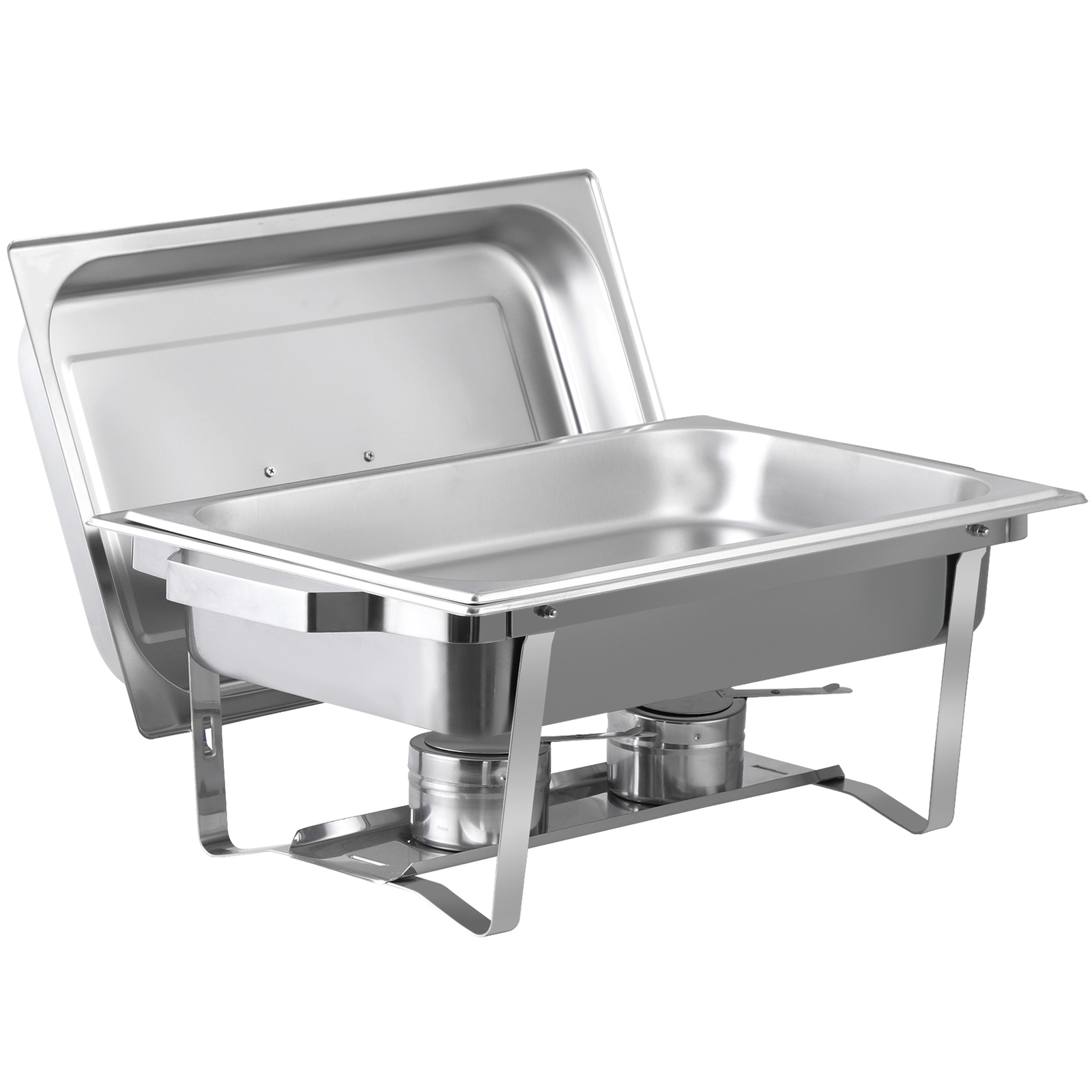 4 Pack Chafing Dish High Grade Stainless Steel Chafer Complete Set Silver 8QT