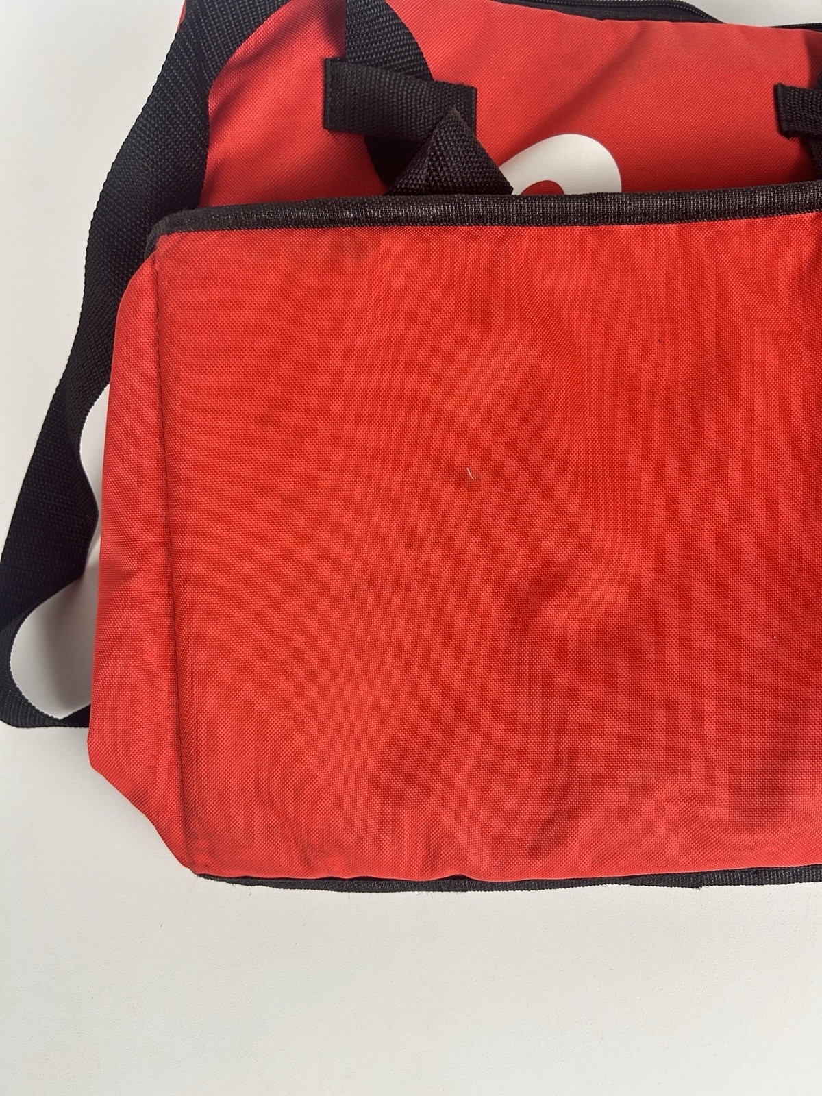 Grubhub 15x15x10 Red Thermal Insulated Hot Cold Food Delivery Tote Bag/Backpack