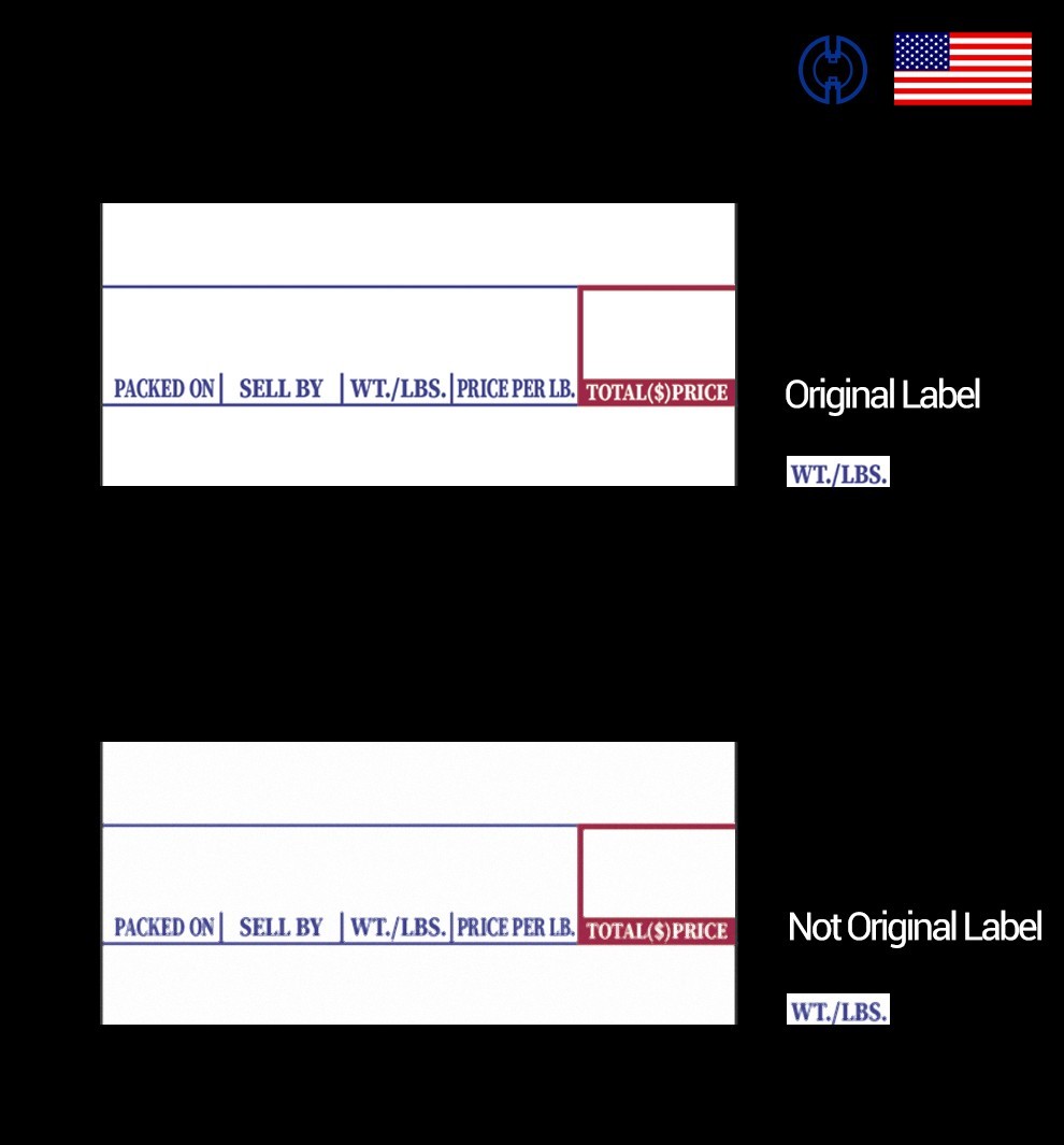 LST-8000 Printing Scale Label, 58 x 30 mm, Non-UPC, 36 Rolls Per Case New Nice