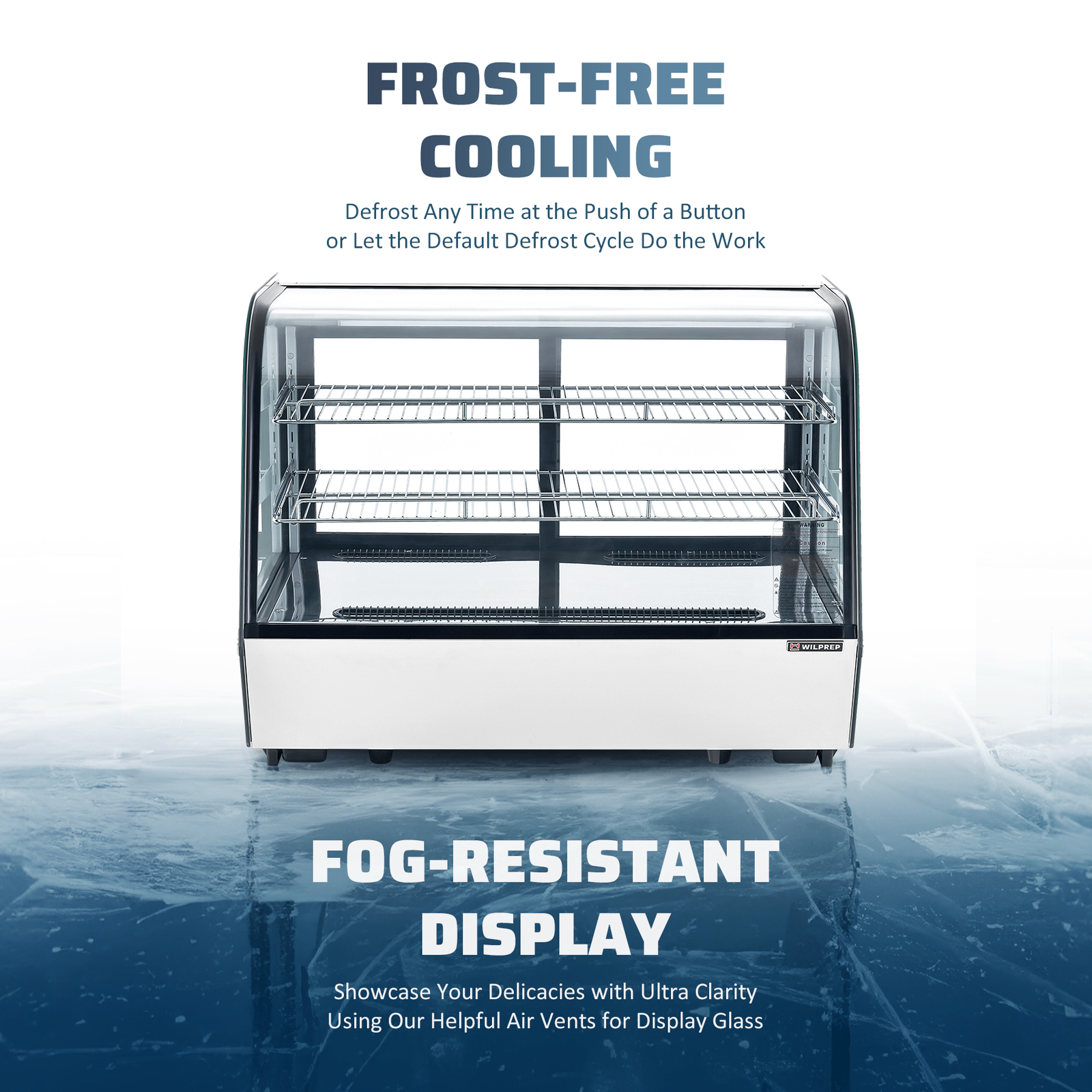 WILPREP 35in. Countertop Display Refrigerator Cooler Deli Bakery Case