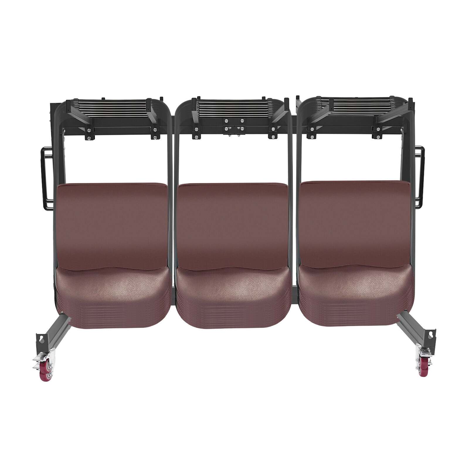 Folding Chair Rack Dolly Cart Table Storage Rack Desk Chairs Cart Trolley 42pcs