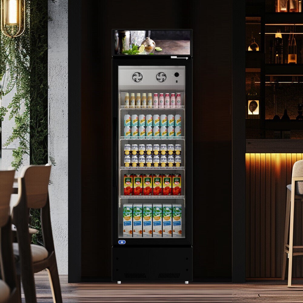 Fricool 23″ Single Glass Door Merchandiser Refrigerator Beverage Cooler NEW
