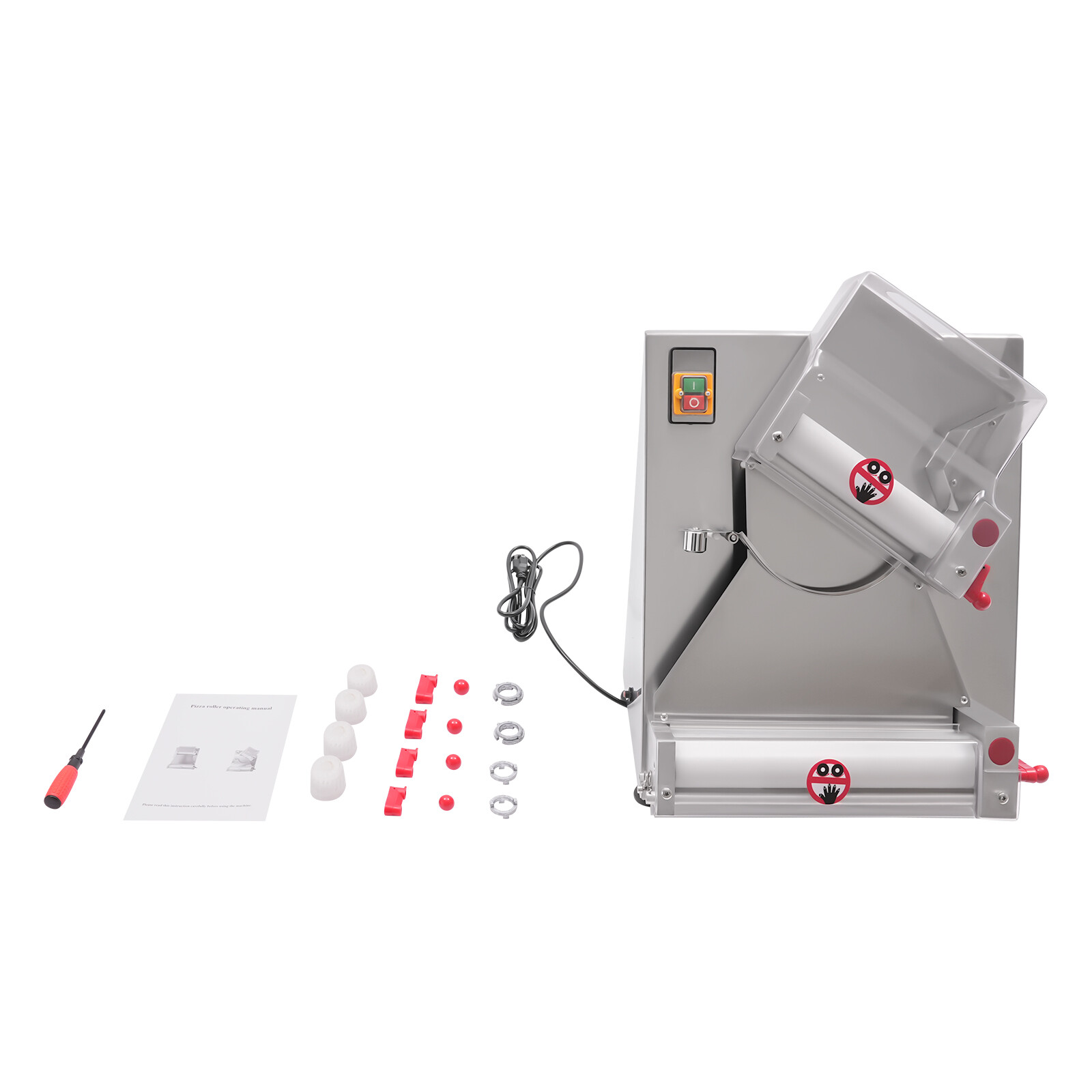 4-12 Inch Electric Dough Pizza Sheeter Commercial Dough Roller Sheeter 370W