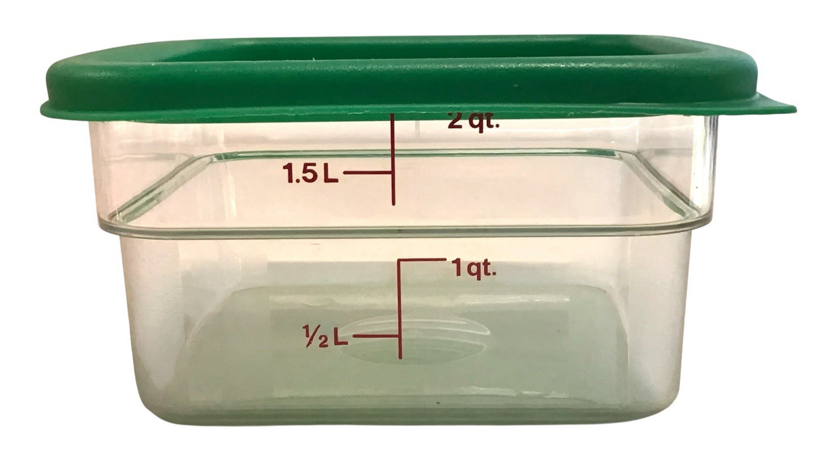 Cambro Two 6 & One 2 Quart Clear Polycarbonate Commercial Food Containers w/Lids
