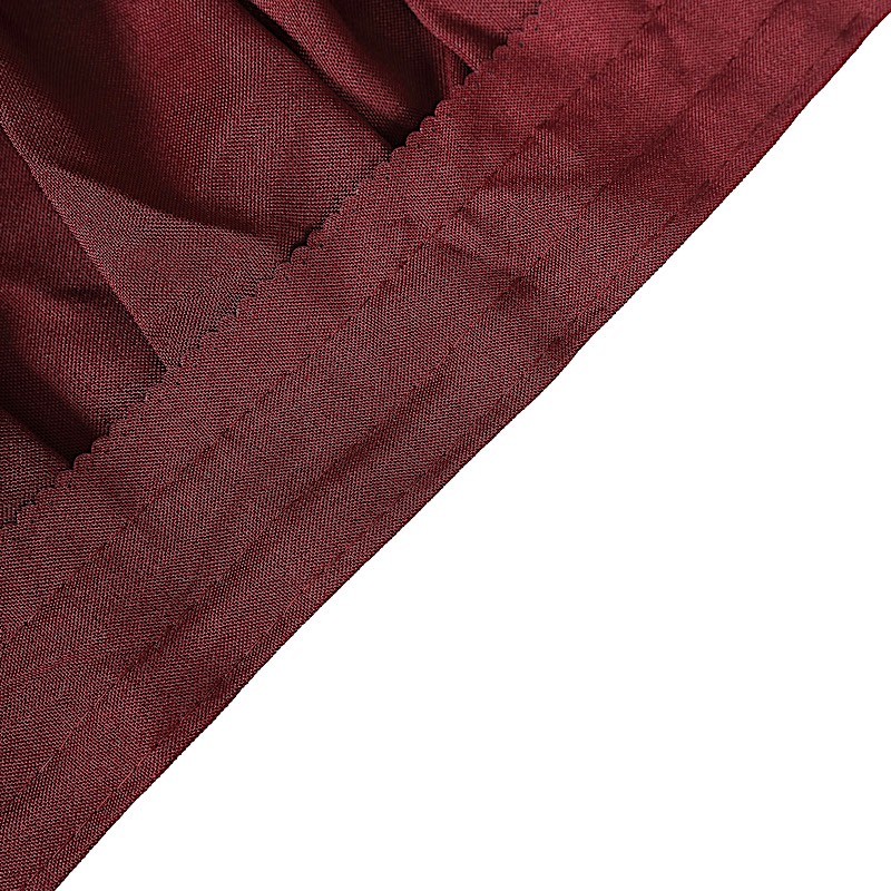 Burgundy 14 feet POLYESTER PLEATED TABLE SKIRT Tradeshow Wedding Catering