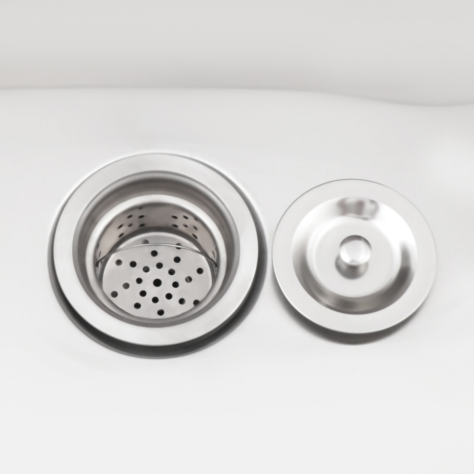 2 Compartment Commercial Sink w/ Double Faucet Restaurant Sink,Free Standing