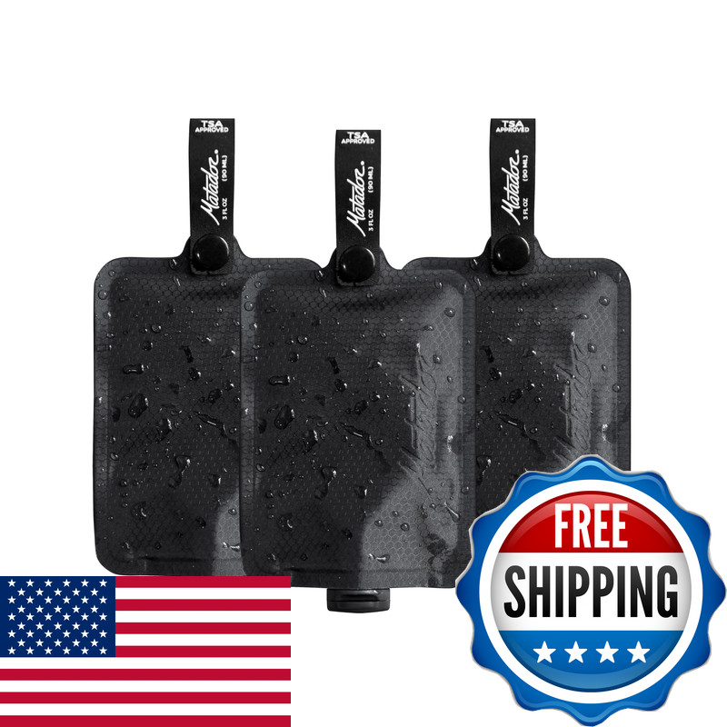 Matador Toiletry Bottles 3 Pack – 3 Oz Travel Bottles For Toiletries Tsa