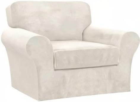 2 Piece Chair Sofa Covers 85% Polyester, 15% Spandex for Living Room Slipcovers