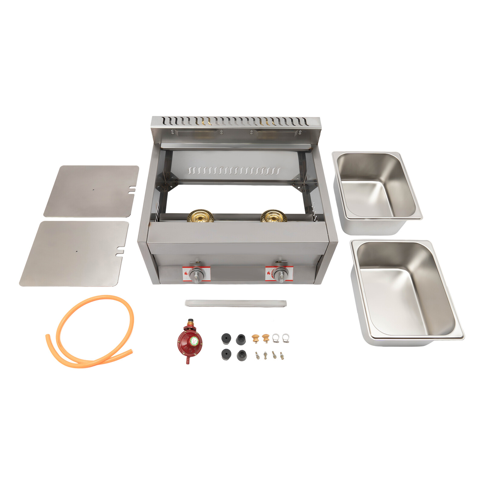 Commercial Countertop 2 Gas Fryer Deep Fryer Propane(LPG) Stainless Steel 12L