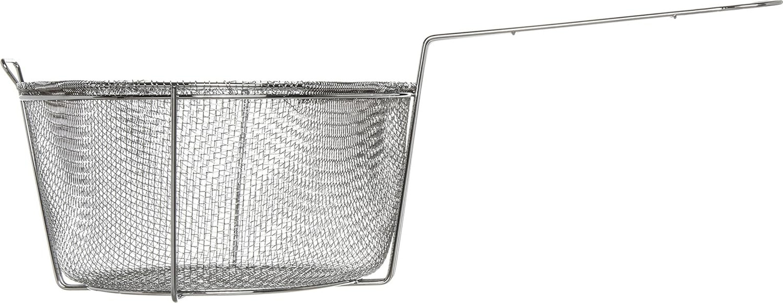 11.5 » Mesh Fryer Basket – Chrome Plated Steel Fry Basket – Large Capacity Deep