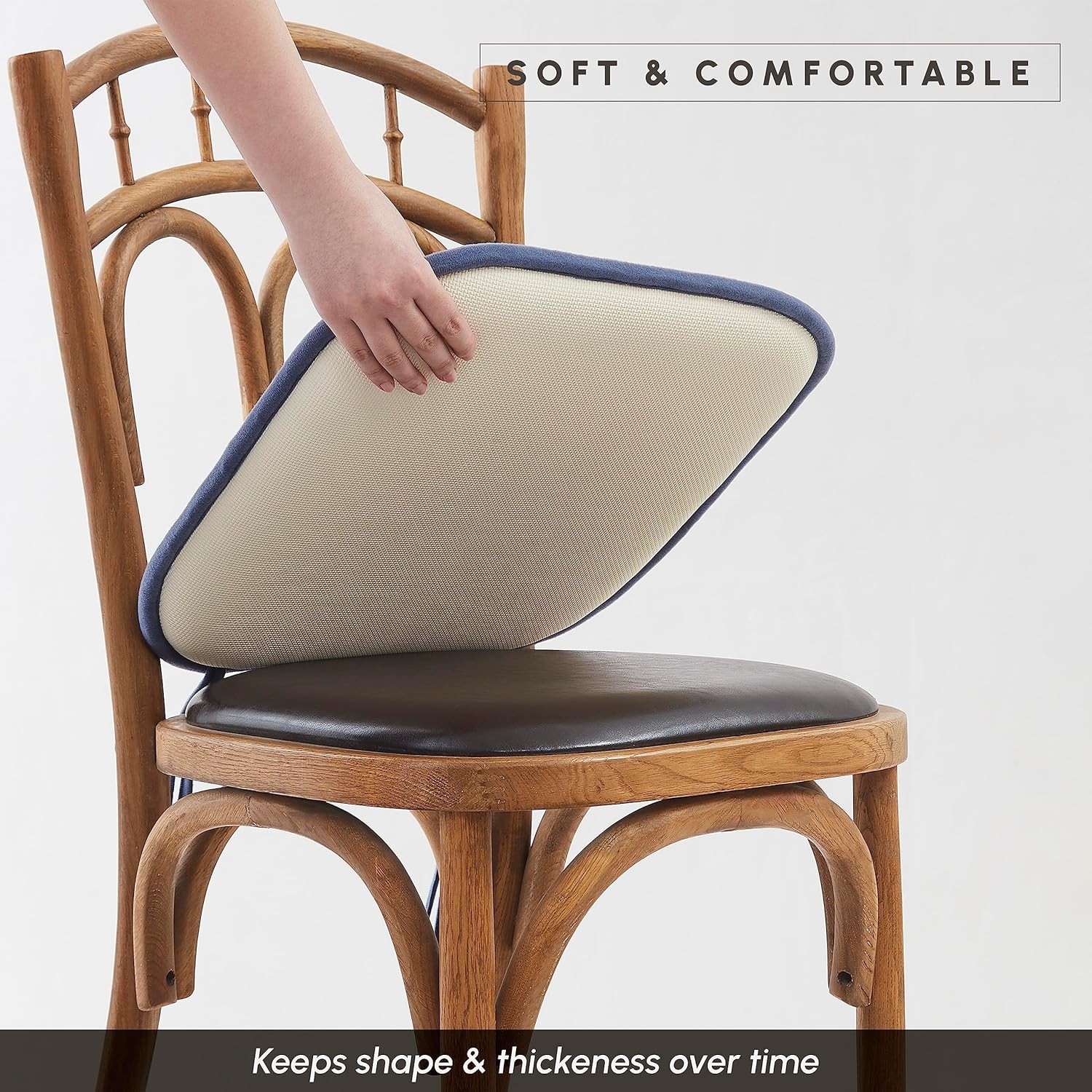 4 Pack Chair Cushion Covers – Skid-Proof Rubber Backing – 16 x 16 Inch – Thick