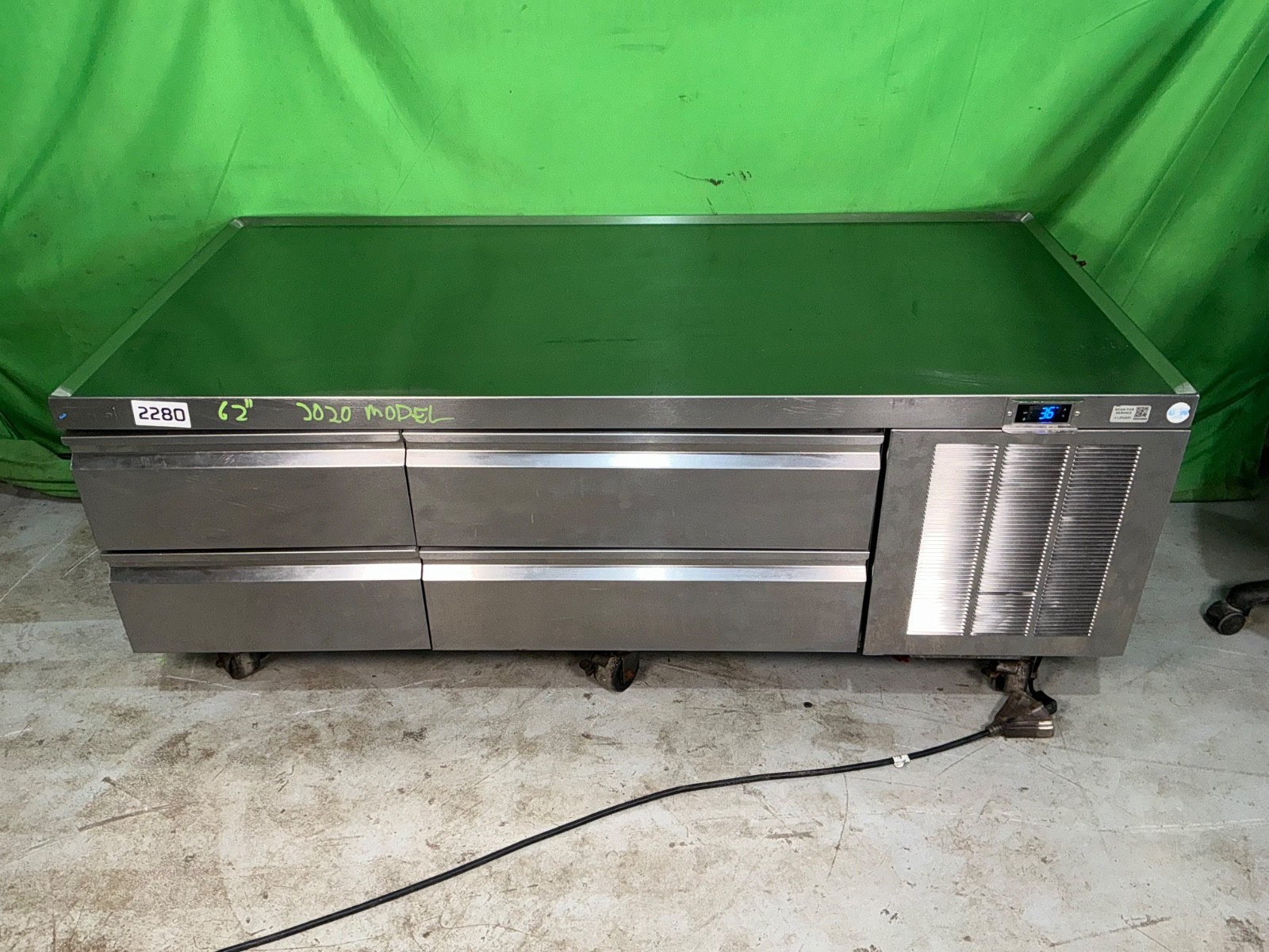 DELFIELD F2962CP Refrigerated Equipment Stand / Chef Base 4 Drawers 115v 2280