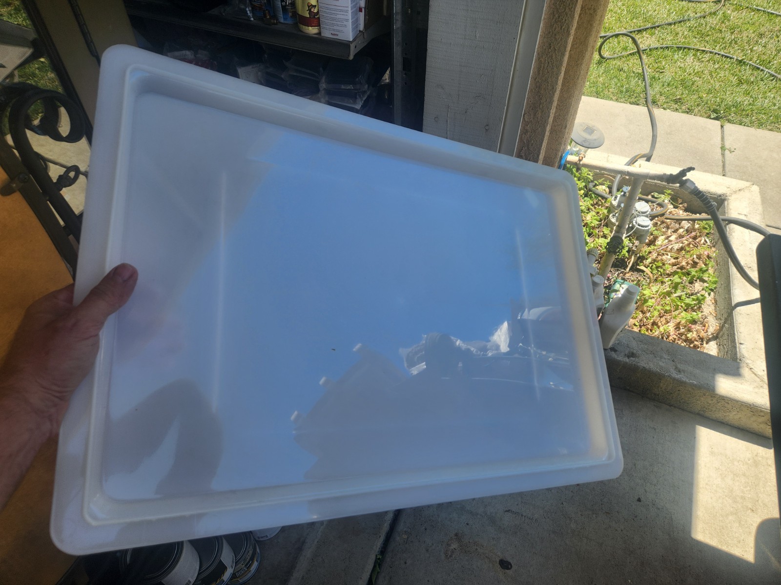 Cambro 1826CP148 White Poly 18″ x 26″ Food Storage Box Cover (5 Lids) new