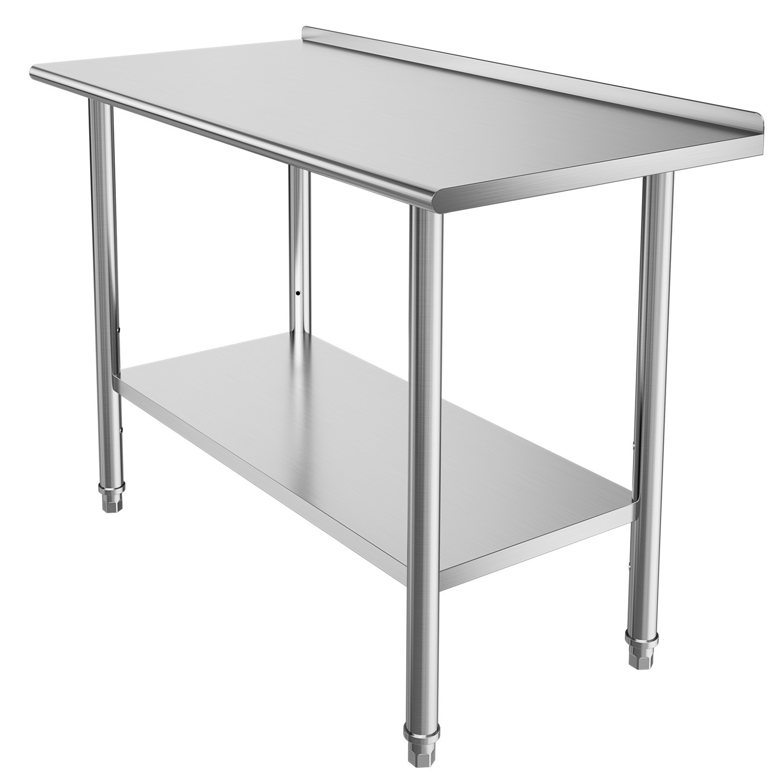 Uimoso 48» x 24» Commercial Stainless Steel Kitchen Prep Table with Backsplash