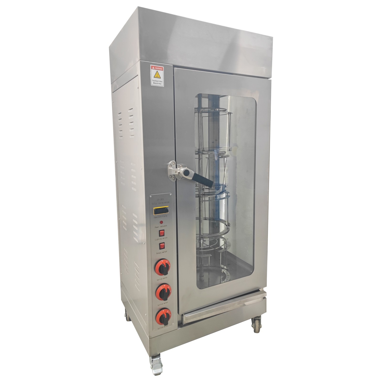 Liquefied Petroleum Gas Chicken Rotisserie Machine Stainless steel Rotary Oven