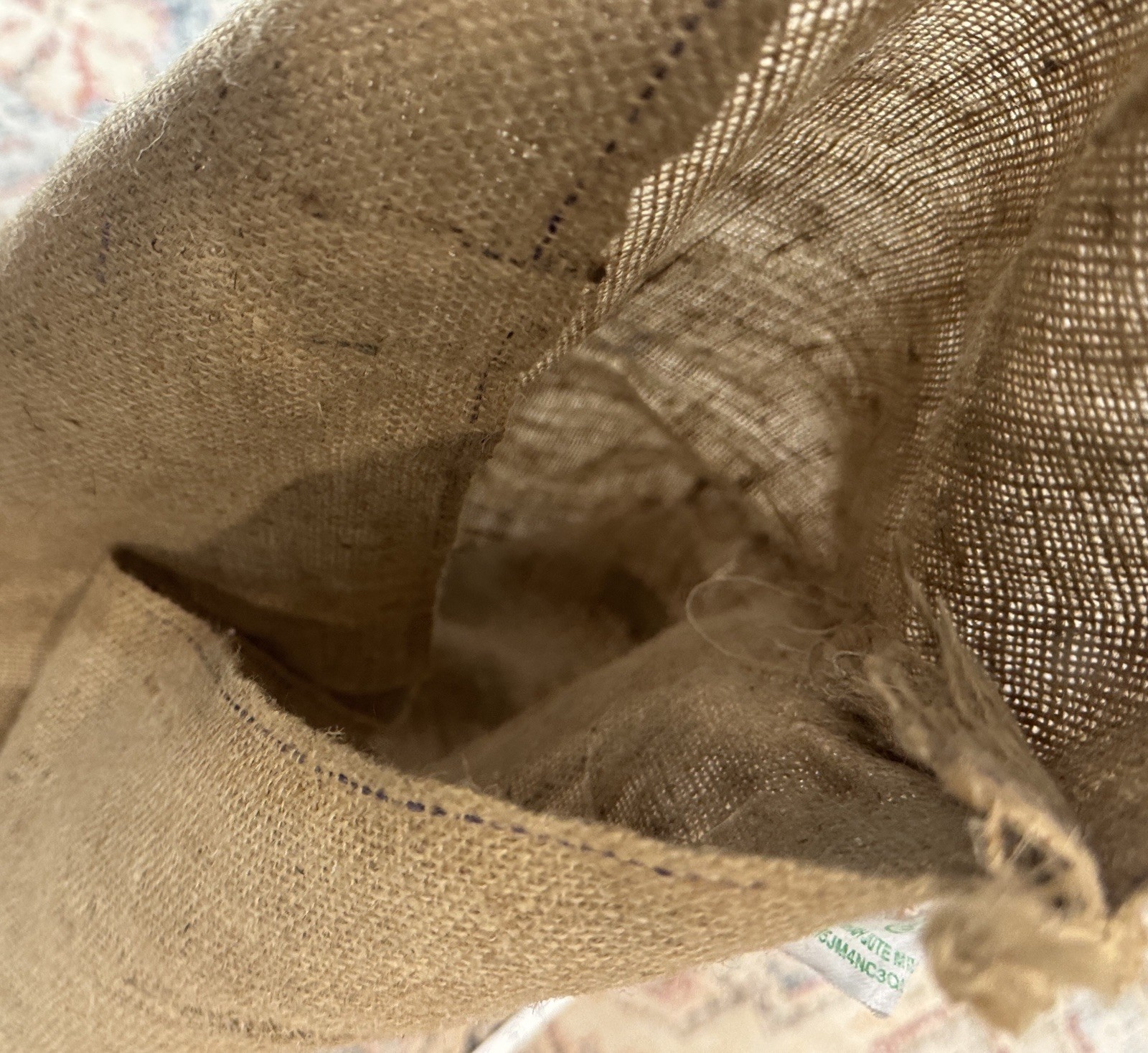 Vintage Guatemala Coffee Burlap Sack Clean Coffee 150 LBS Rustic Farmhouse Decor
