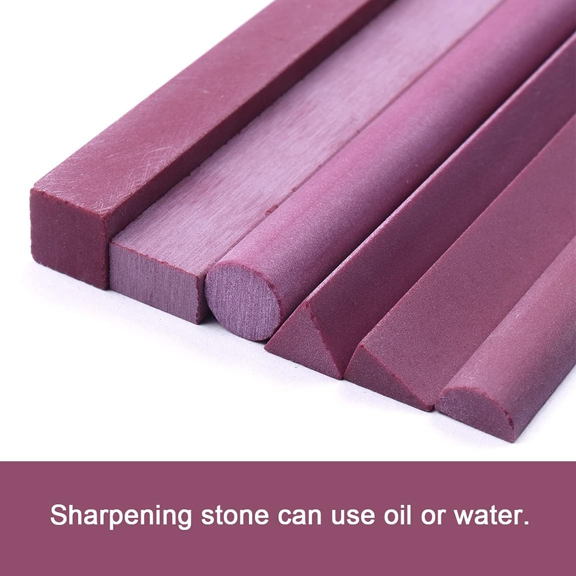 ALEE Polishing Stone, 6pcs Grit 3000# Ruby Whetstone Polishing Stone
