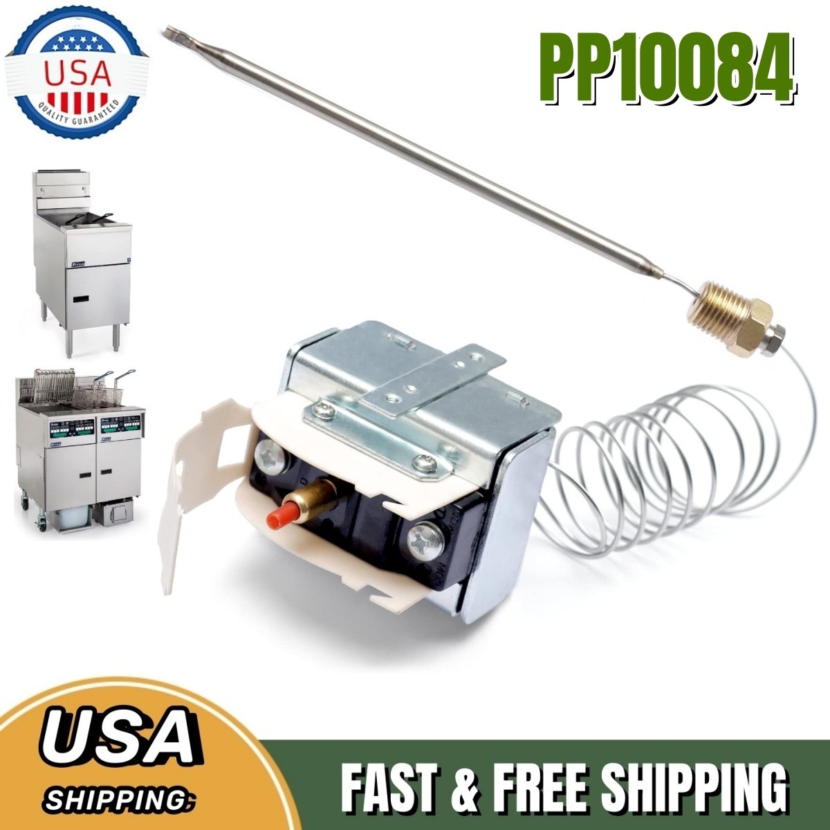 PP10084 High Limit Thermostat Fryer Switch Lchmo5030 For Pitco Fryers 450°F/230°