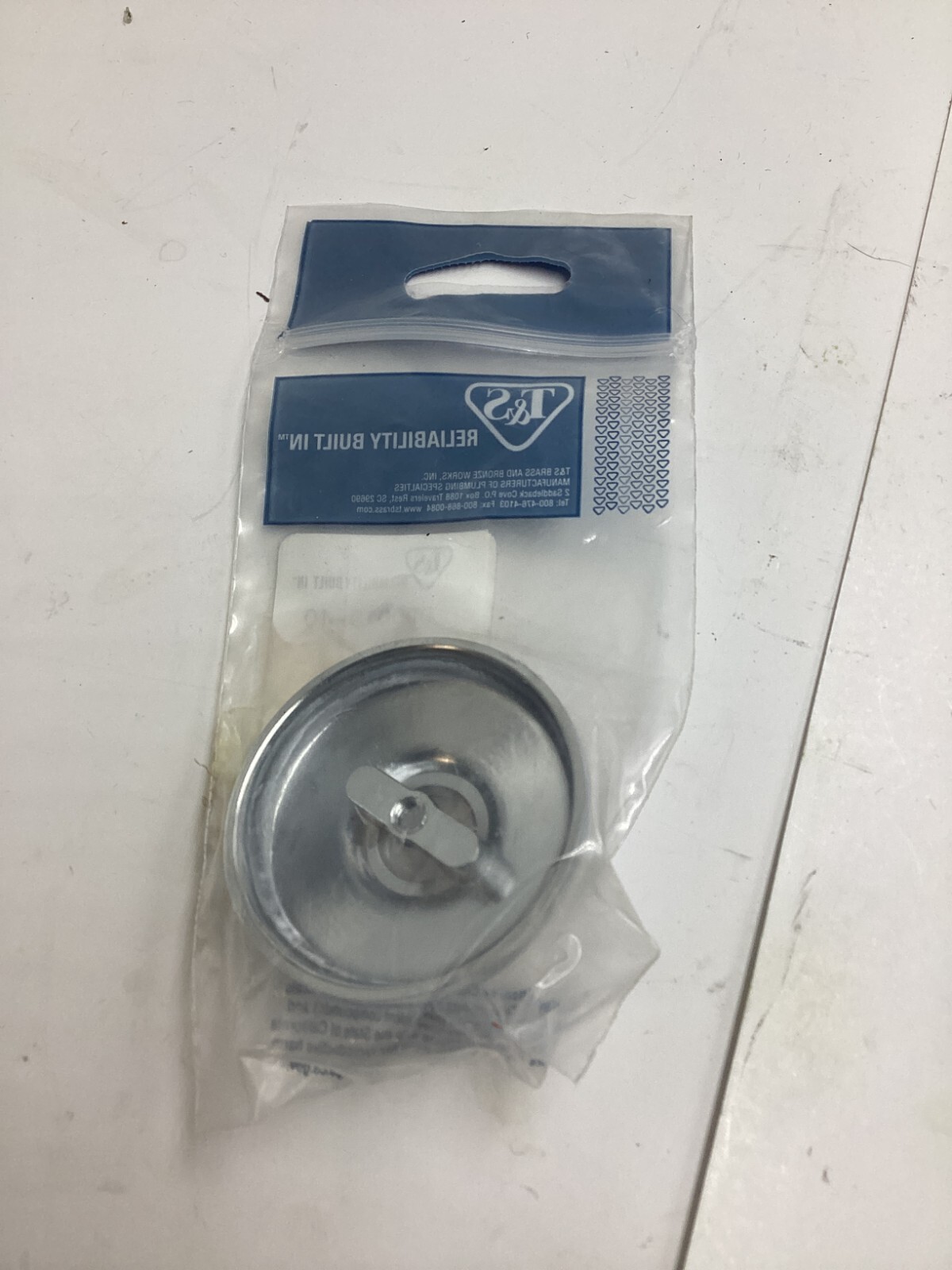 (QTY 5) T&S 000019-40 Brass Spray Valve Cup Polished Chrome Plated Brass