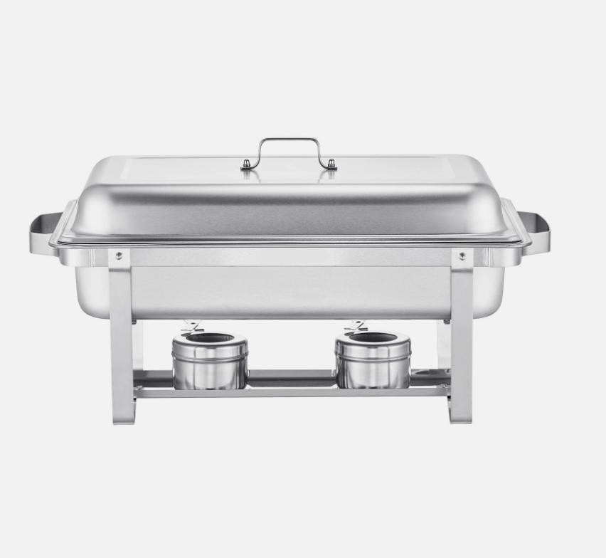 4 Pack Catering Stainless Steel Chafer Chafing Dish Sets 9 QT Full Size Buffet