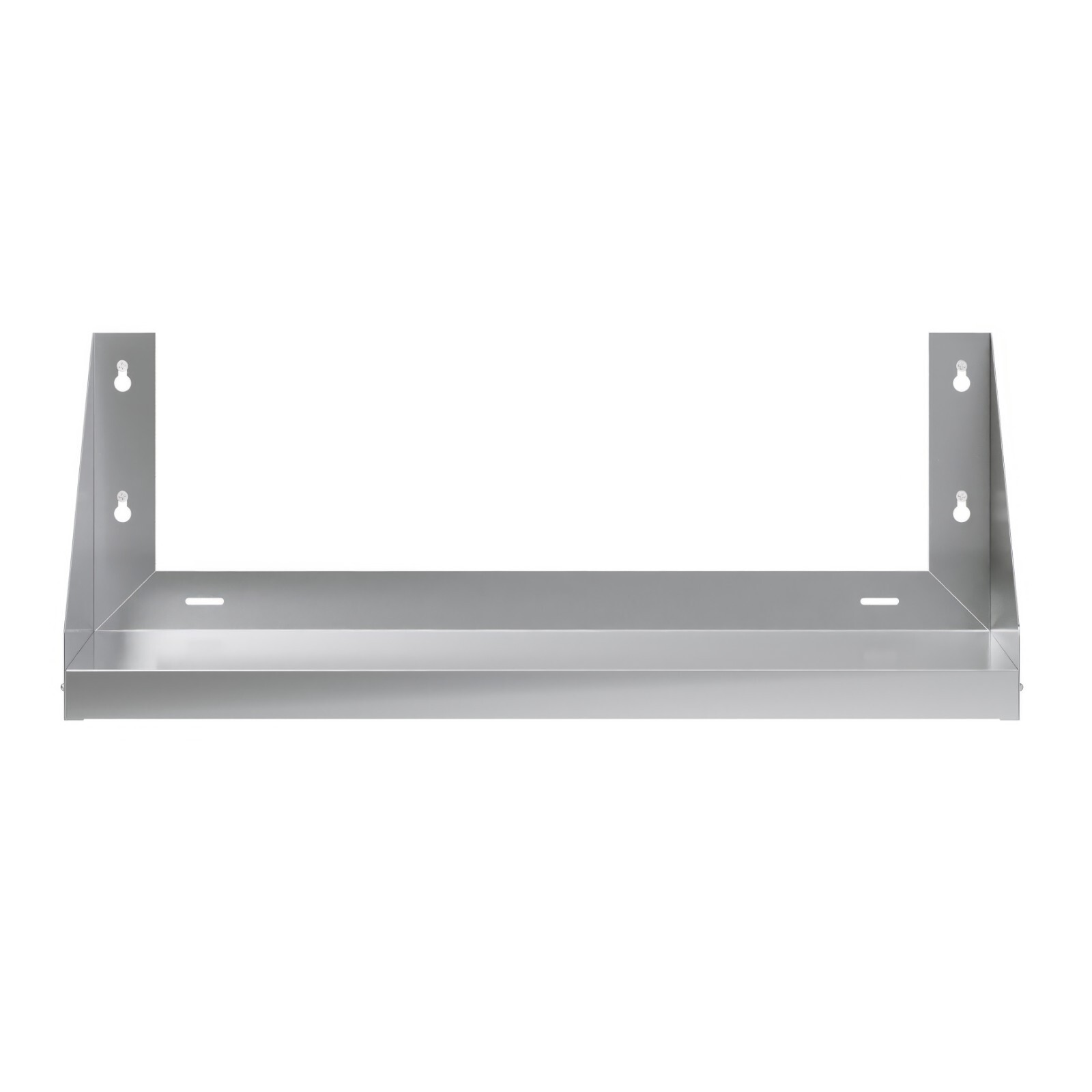 18 in. x 30 in. Stainless Steel Wall Shelf with Side Guards