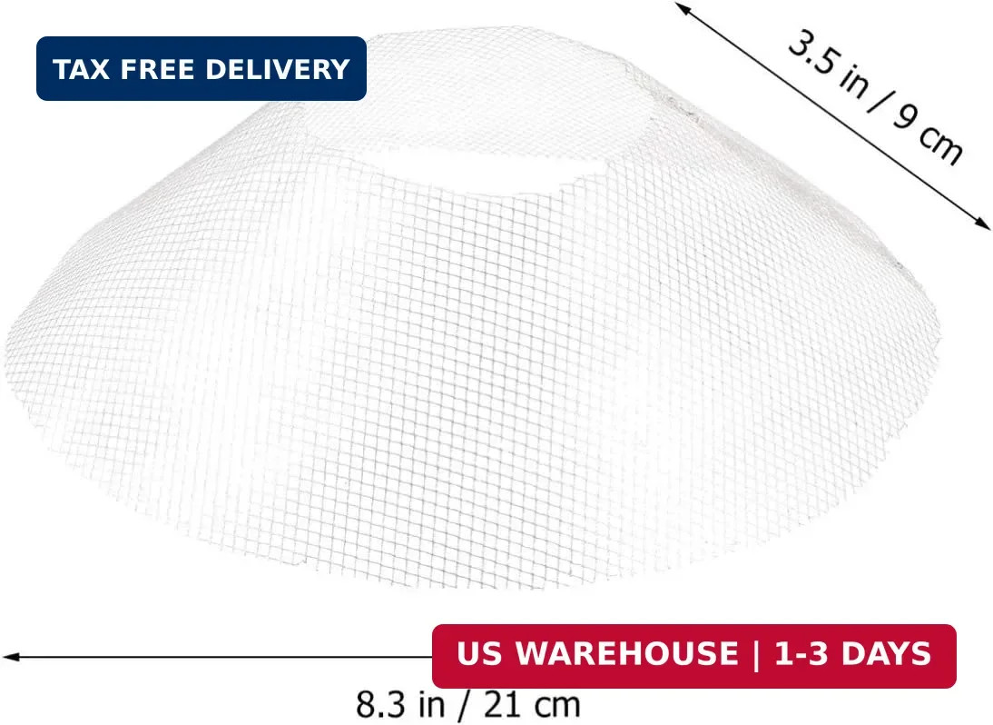 DOITOOL Round Range Hood Grease Filter – 10 Pcs Mesh Stove Hood Oil Catcher Oil