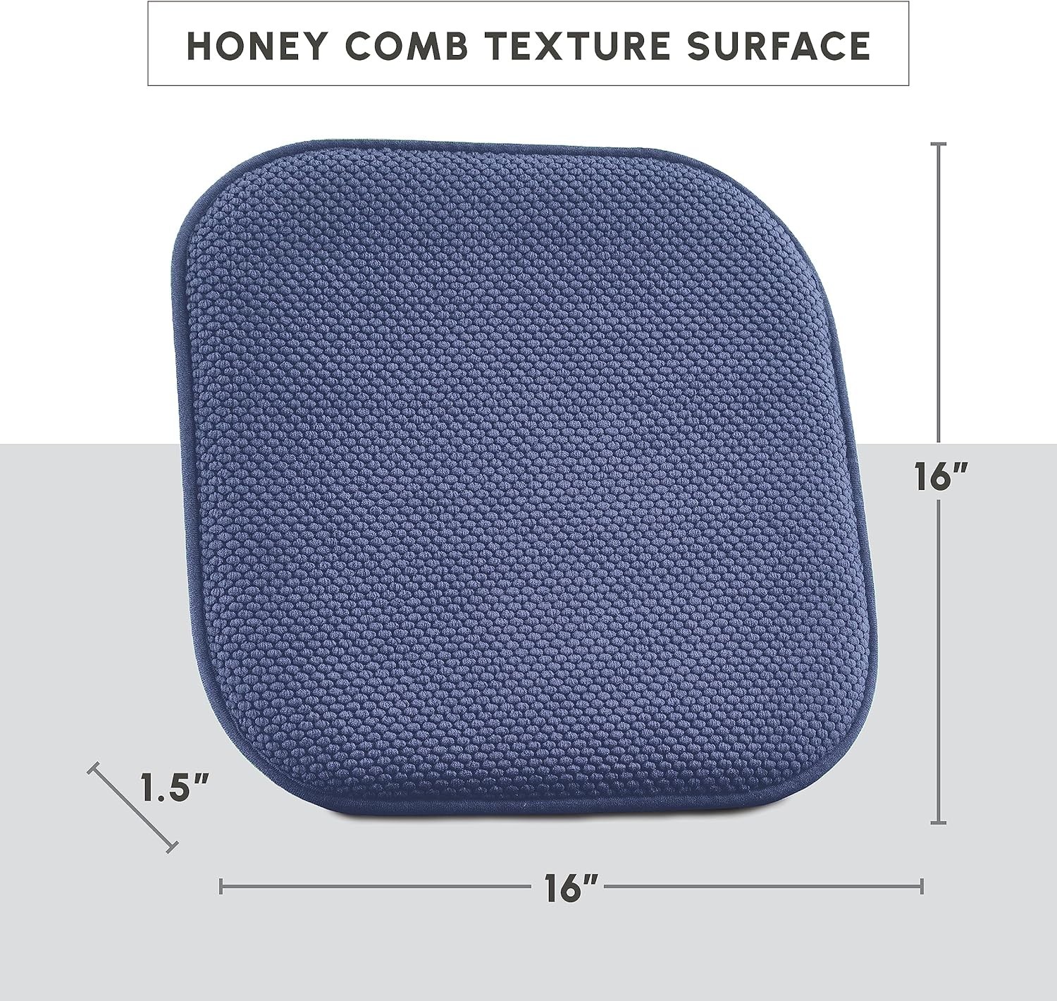 4 Pack Chair Cushion Covers – Skid-Proof Rubber Backing – 16 x 16 Inch – Thick