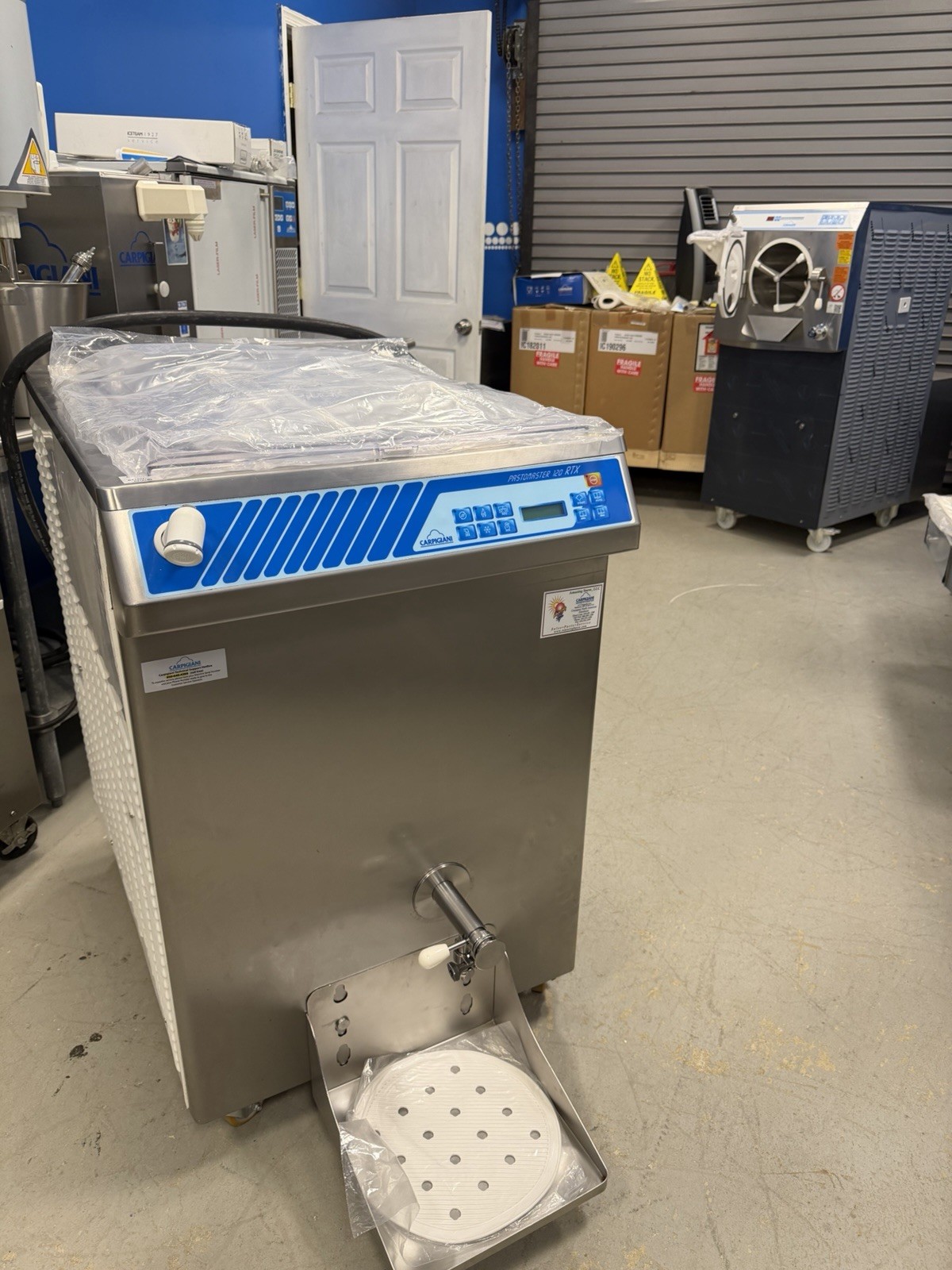 Carpigiani Pasteurizer Pastomaster 120 RTX Gelato Ice Cream 3 phase Water Cooled