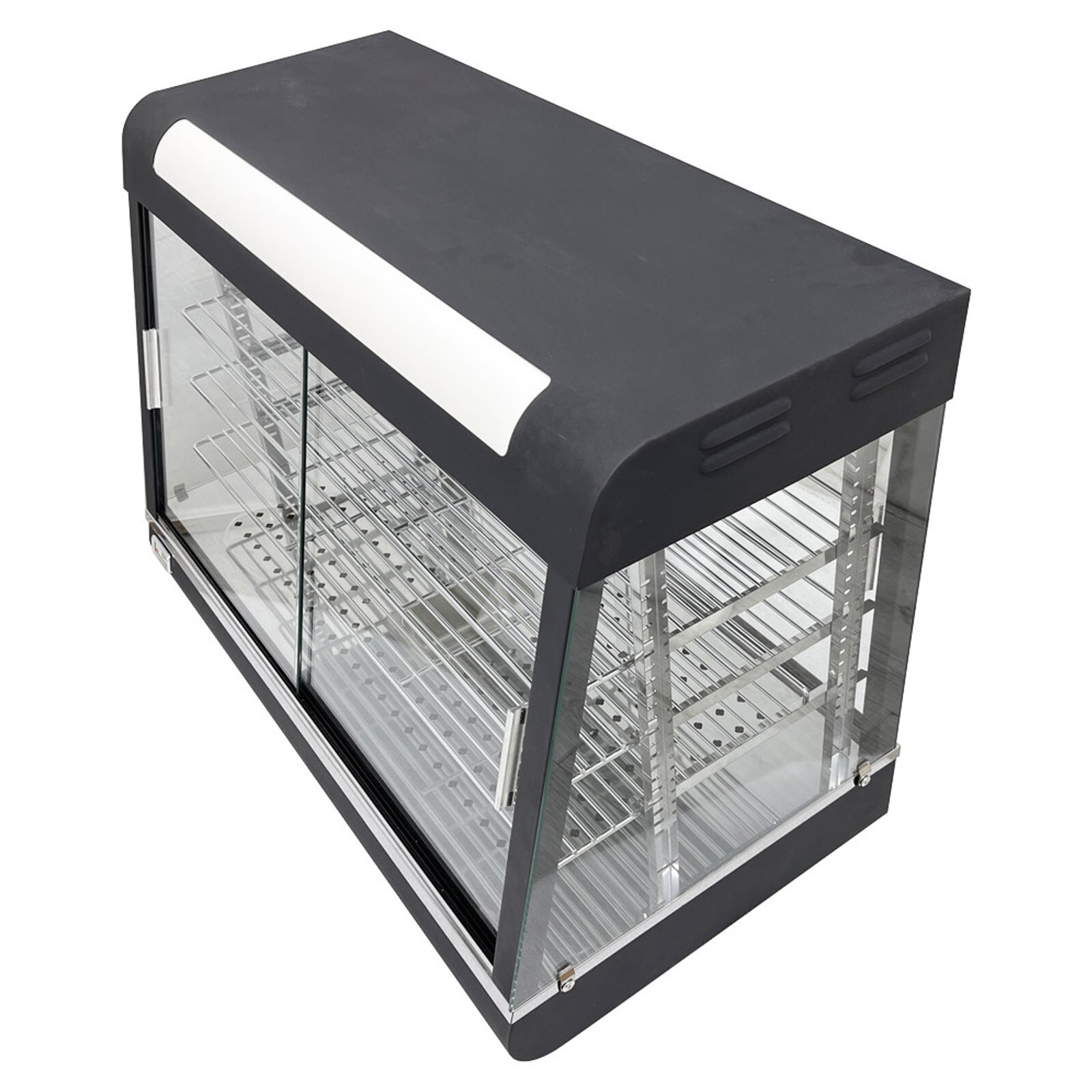 35in Food Display Heating Cabinet 3 Layer Egg Tart Heating Insulation Cabinet