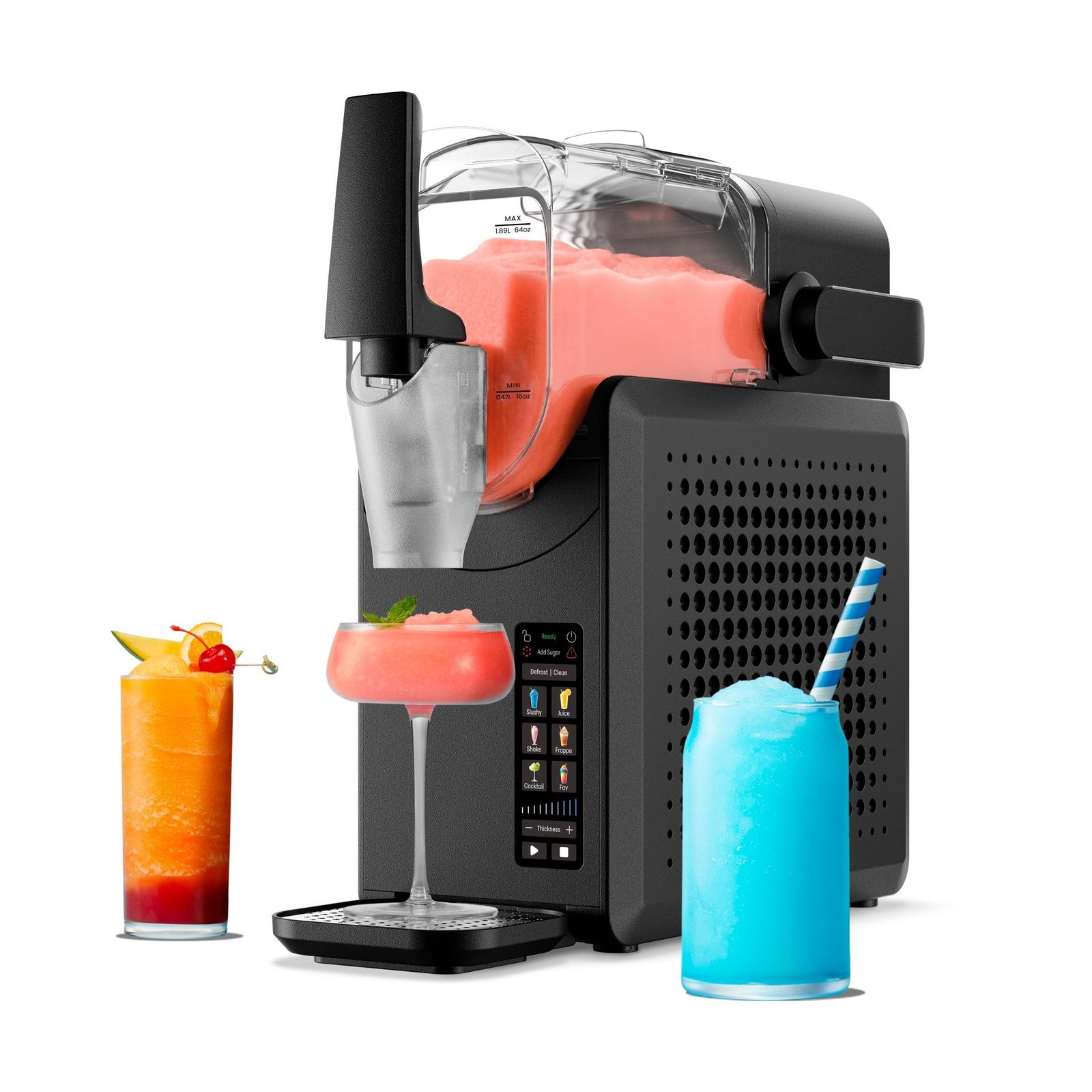 Iceman by Chefman Slush-Ease MAX 90oz Slushie Machine, 64oz Liquid Capacity F…