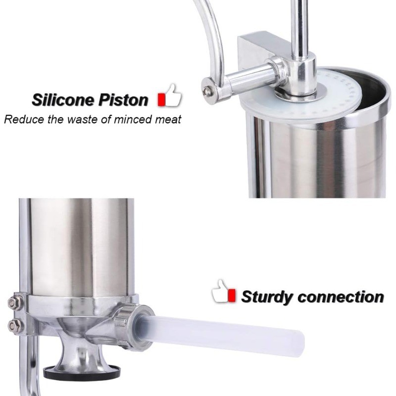 Stainless Steel Homemade Sausage Maker Vertical Meat Filling Kitchen Machine
