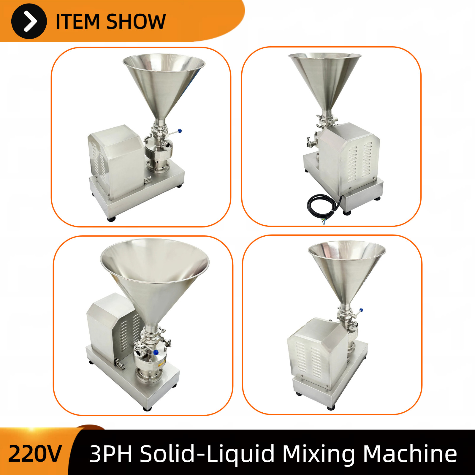 Liquid and Solid Mixer 20V 3-PH For Blending Liquid and Particulate Materials