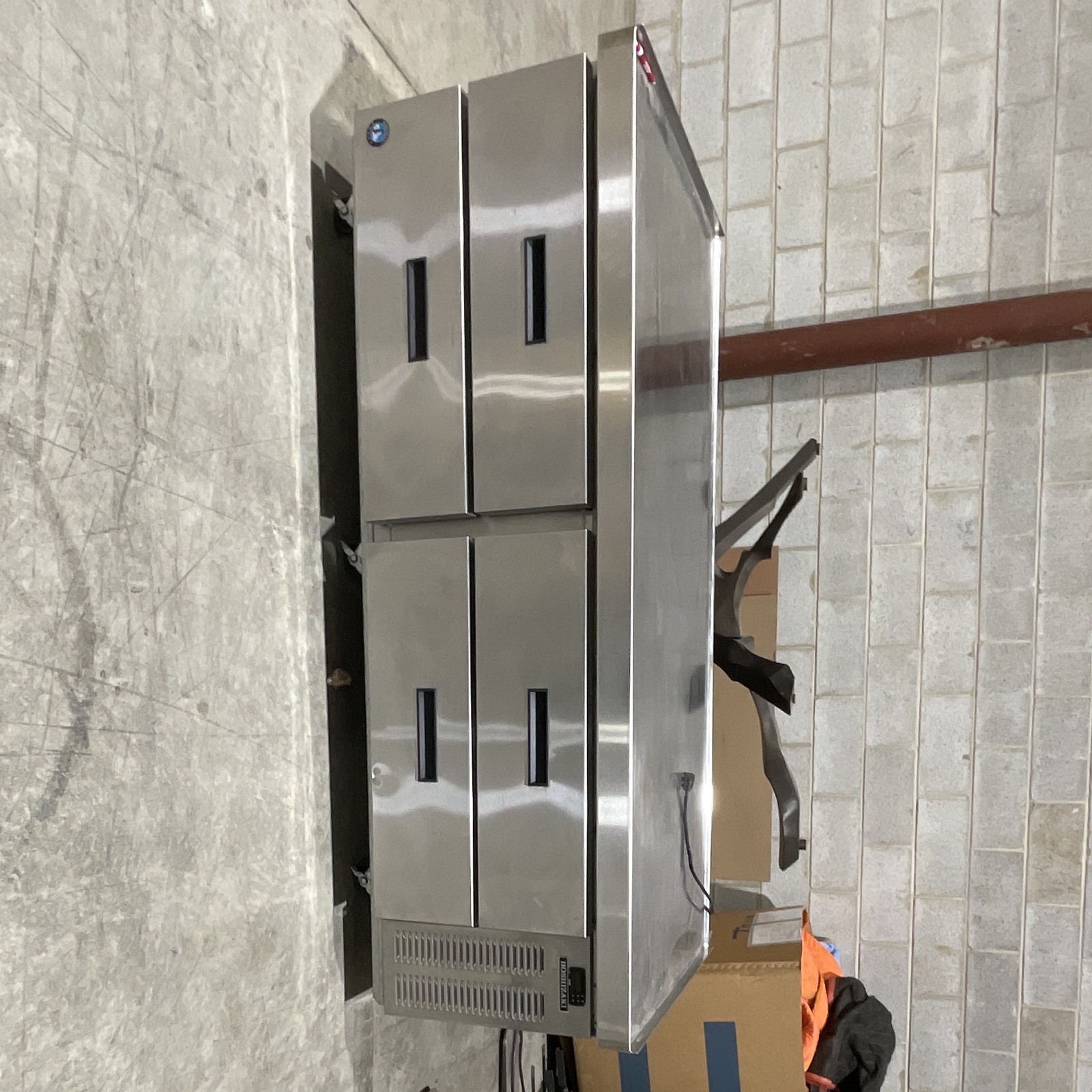 Stainless Steel Commercial Reach-In Refrigerator/Freezer, 4 Solid Doors
