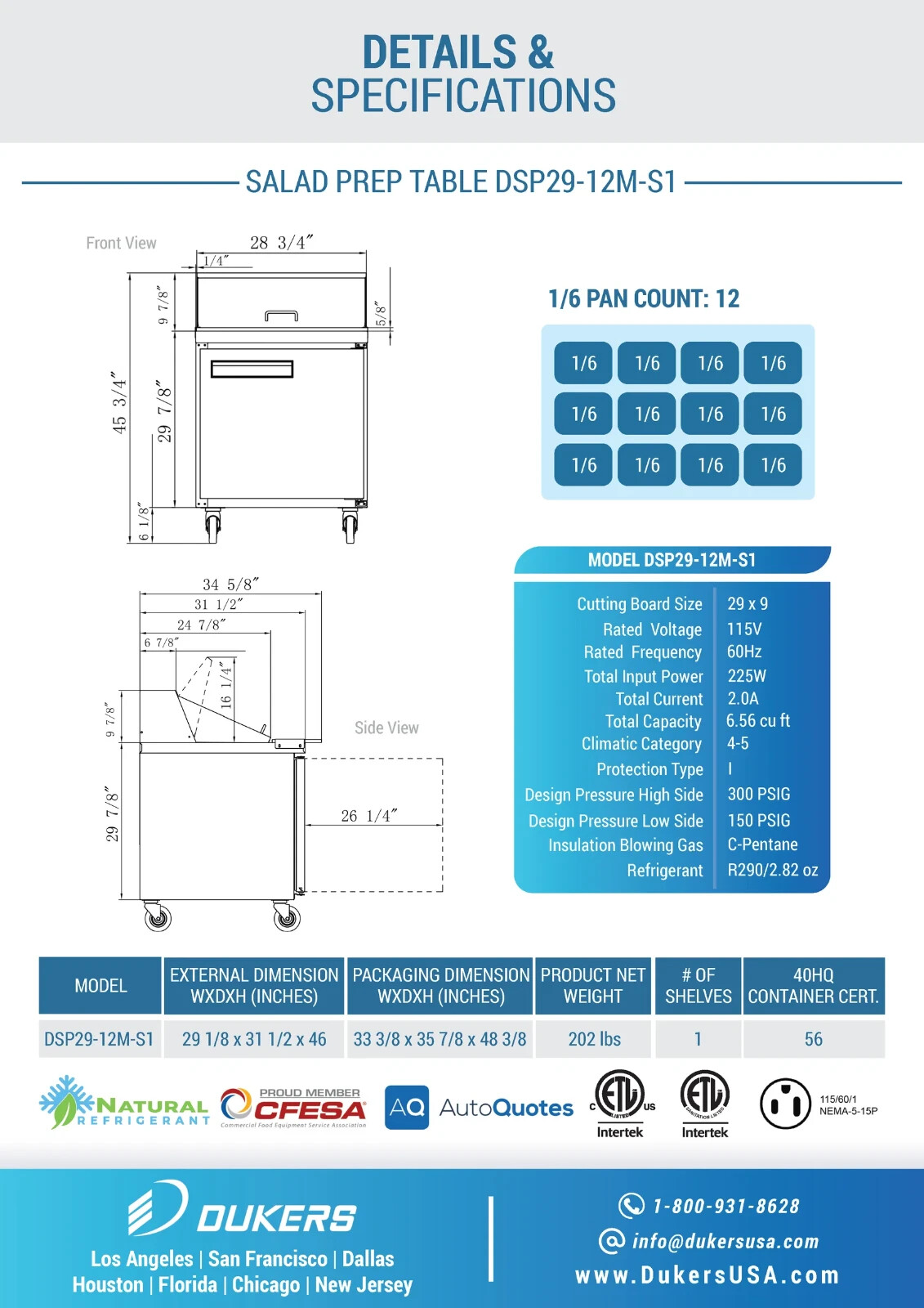 Commercial Stainless Steel 29″ Mega Top 1 Door Sandwich Prep Table Refrigerator