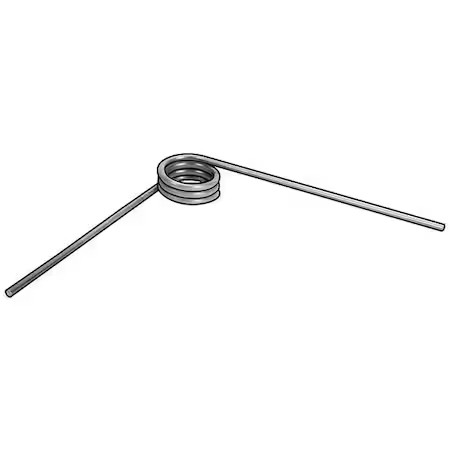 Torsion Spring, 90 Deg, 0.235Od, Pk6, Leg Length: 0.75 In, 3Hpc4