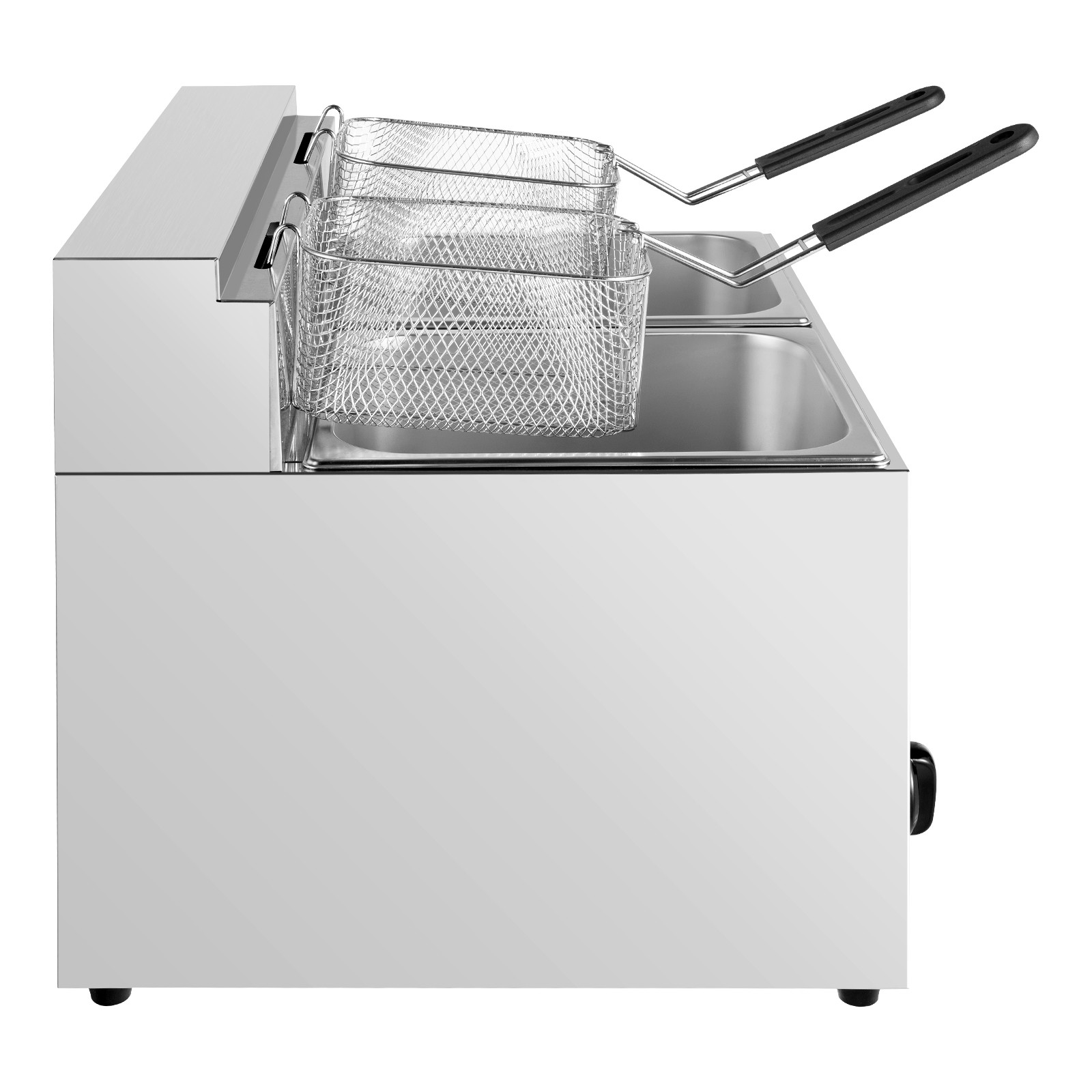 Commercial Propane Deep Fryer Countertop 12L Gas Fryer 2 Well LPG Gas Fryer