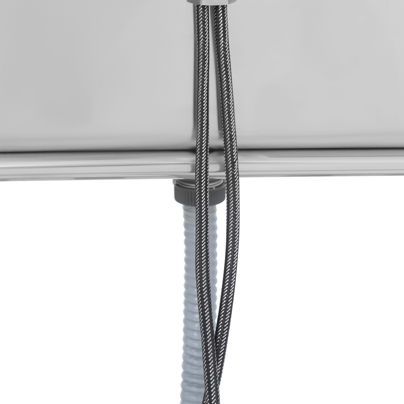 Kitchen Freestanding Stainless Steel Utility Sink w/ Cabinet Pull-Out Faucet