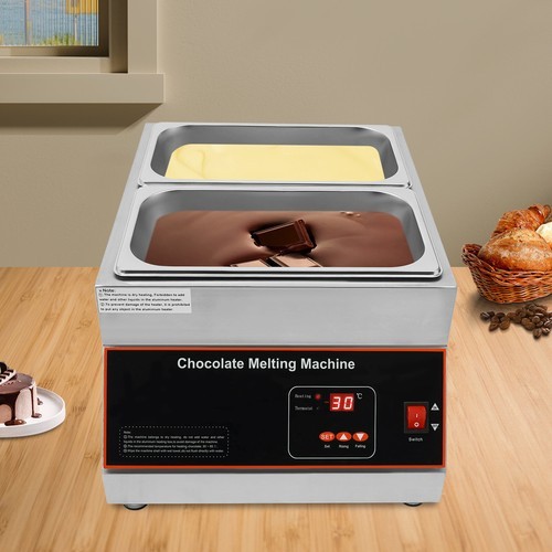 2-Pots Chocolate Melting Machine Electric Chocolate Melting Pot Chocolate Melter