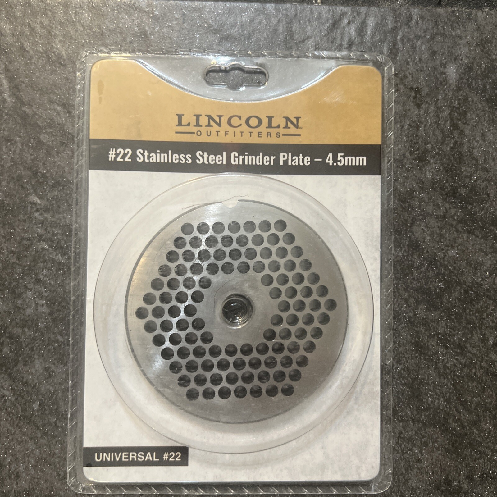4.5mm Stainless Steel Grinding Plate for #22 Meat Grinders – Lincoln Outfitters