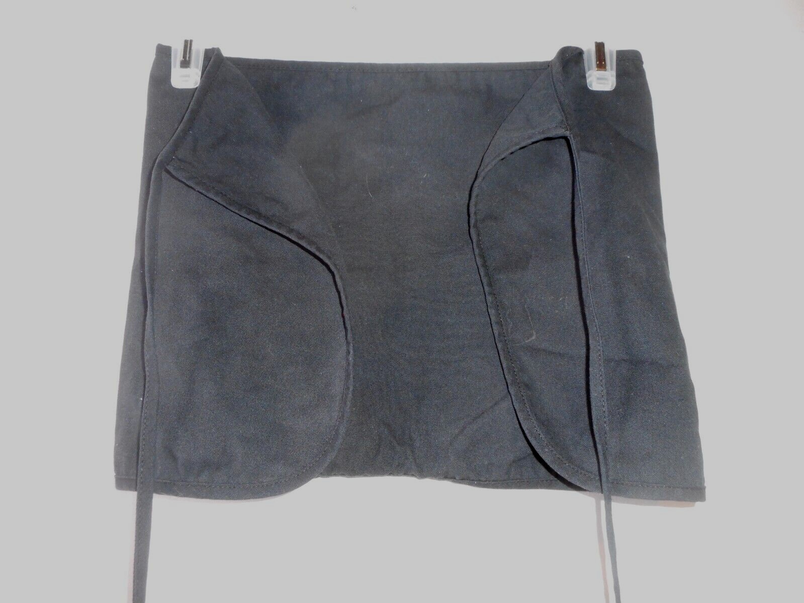 Restaurant Black Busser Waiter Waitress Half Waist Apron Unisex Long Straps