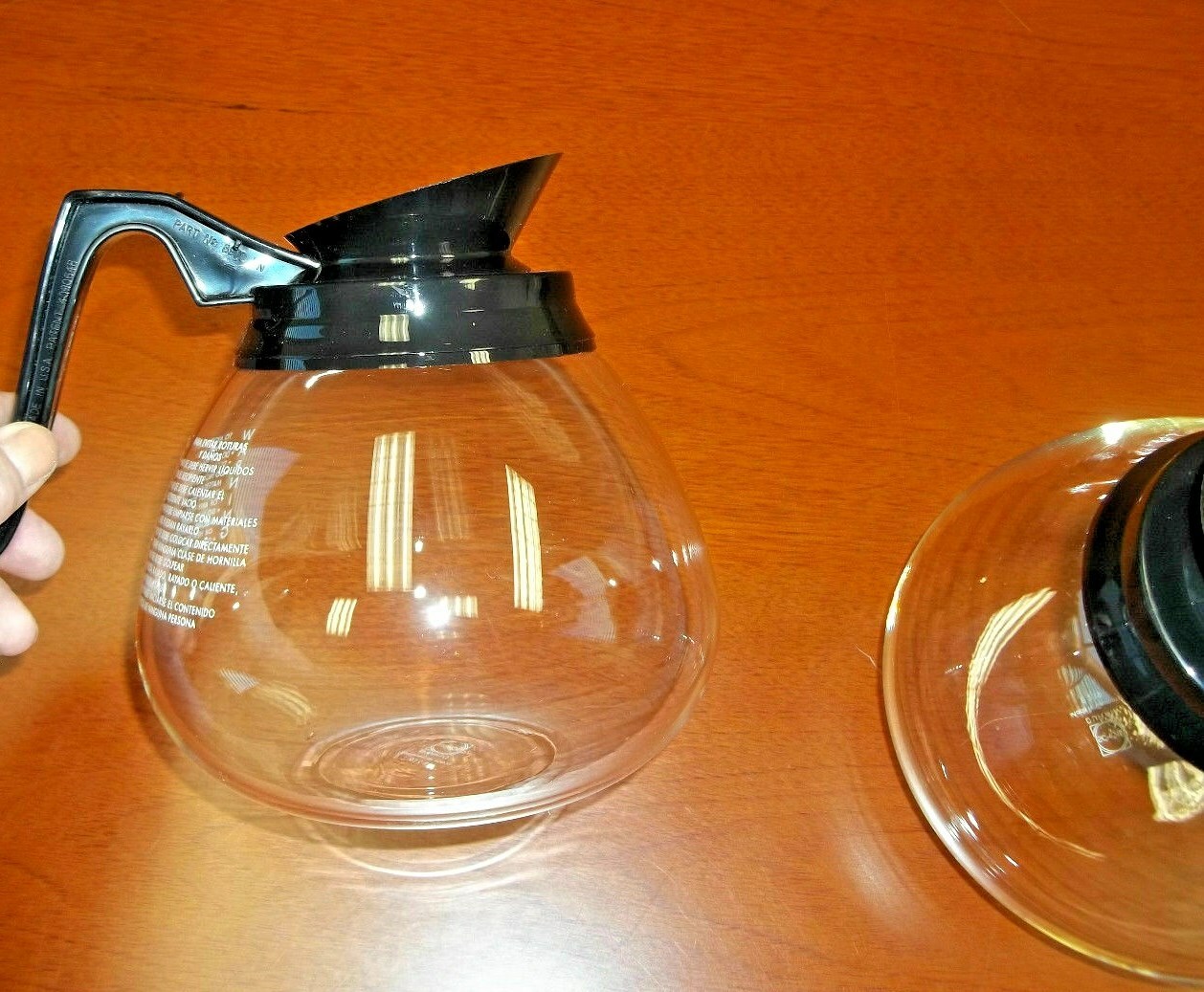 2 Pk – For BUNN – 64 oz. Commercial Coffee Pot/Carafe/Decanter – BLACK – NEW!