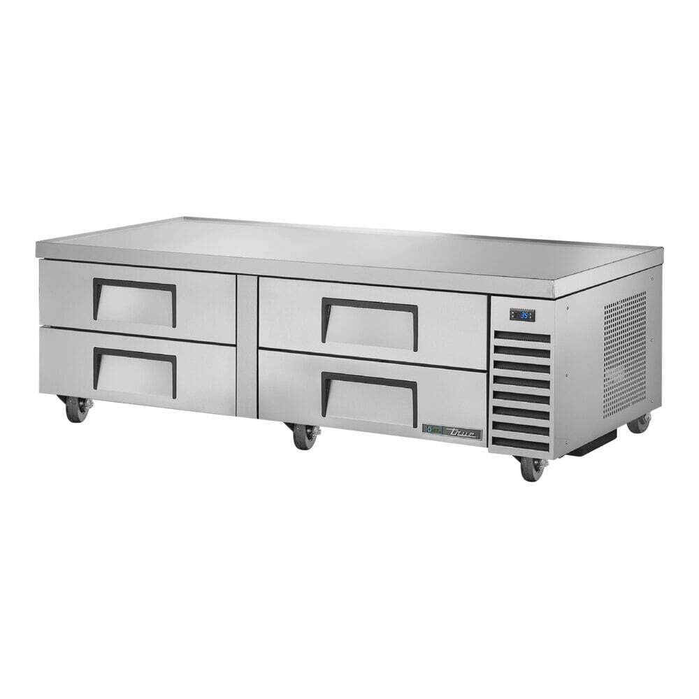 True TRCB-72-HC 72 3/8″ Refrigerated Chef Base with 4 Drawers
